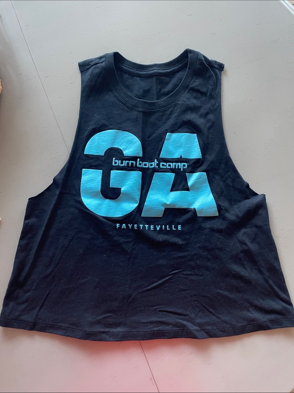 Burn Boot Camp  Bootcamp Fayetteville Black  location Tank Top medium